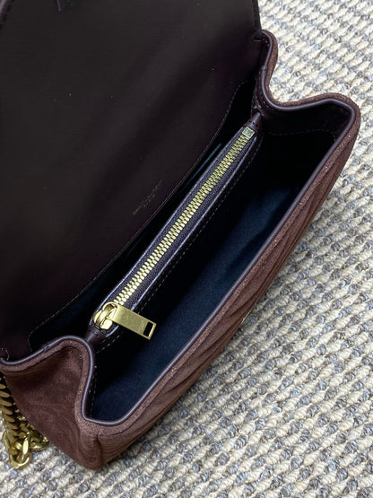 Saint Laurent College Flap YSL Shoulder Bag