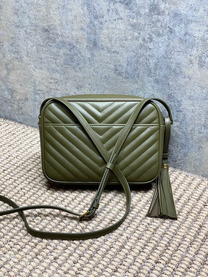 Saint Laurent LOU Quilted Camera Bag in Leather