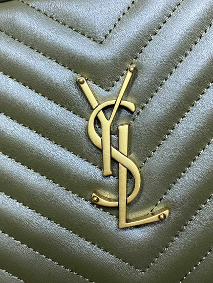 Saint Laurent LOU Quilted Camera Bag in Leather