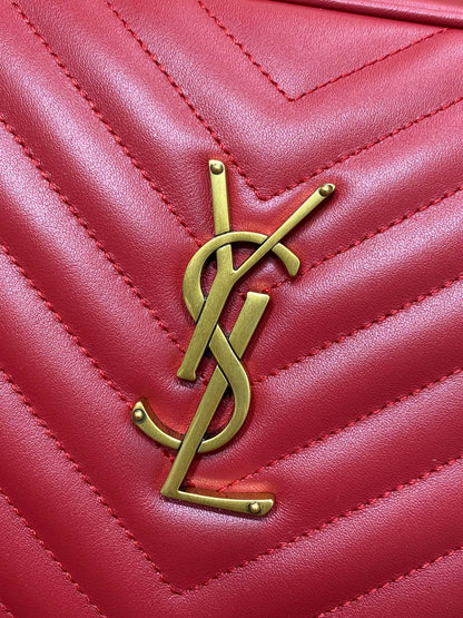 Saint Laurent LOU Quilted Camera Bag in Leather