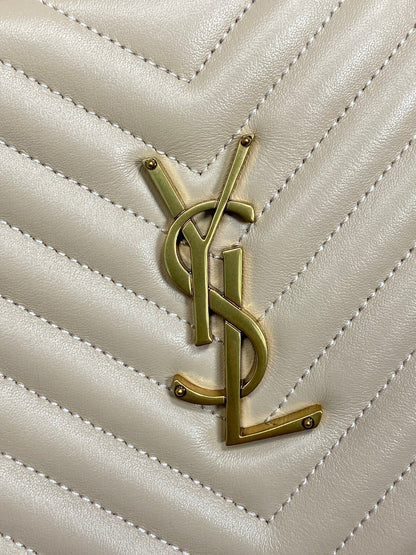 Saint Laurent LOU Quilted Camera Bag in Leather