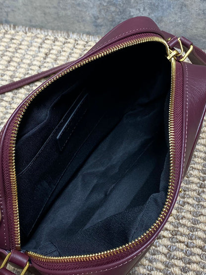Saint Laurent LOU Quilted Camera Bag in Leather