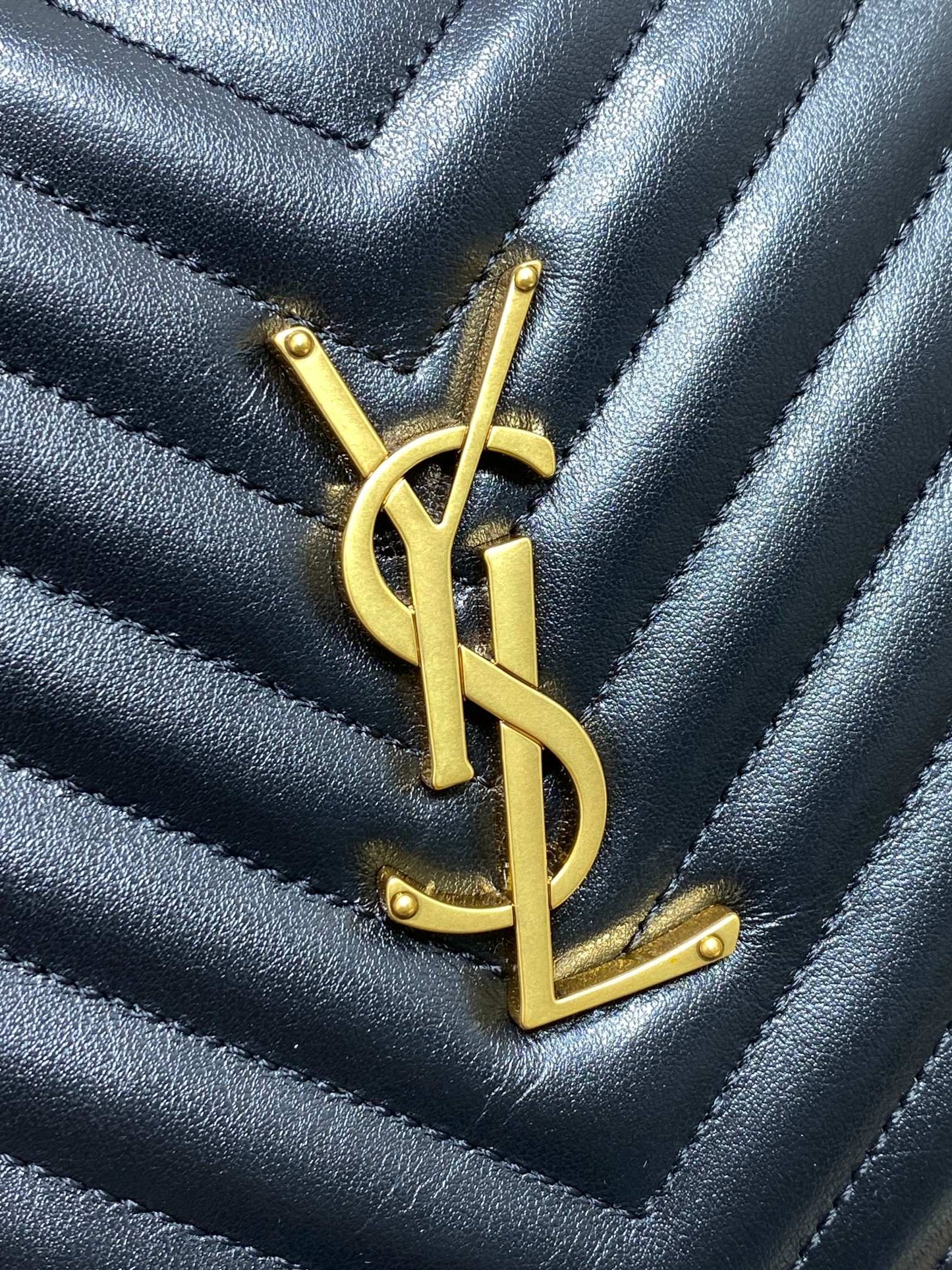 Saint Laurent LOU Quilted Camera Bag in Leather