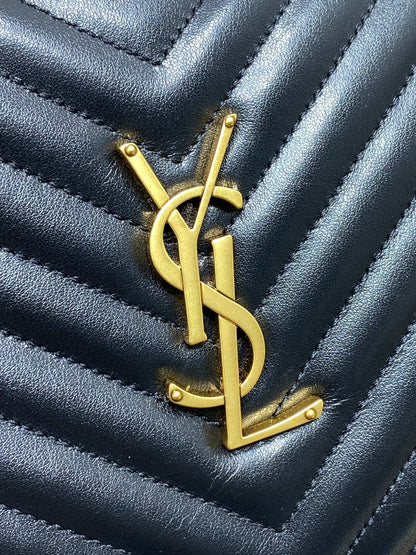 Saint Laurent LOU Quilted Camera Bag in Leather
