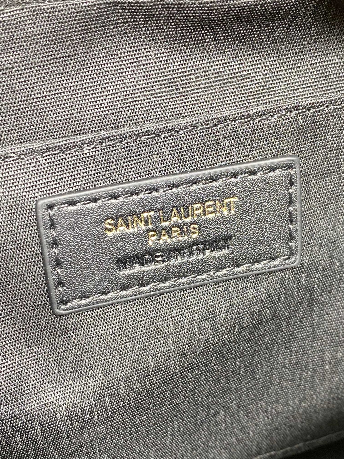 Saint Laurent LOU Quilted Camera Bag in Leather