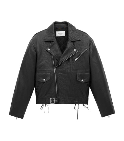 Saint Laurent Oversized Leather Biker Jacket