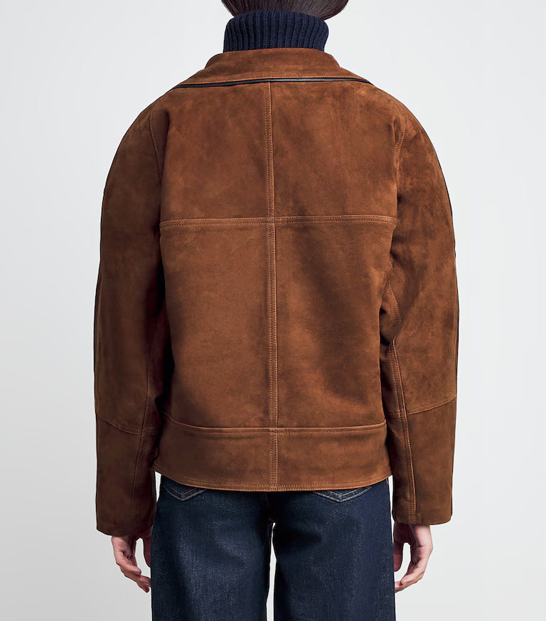 Sandro Paris Suede Oversized Jacket