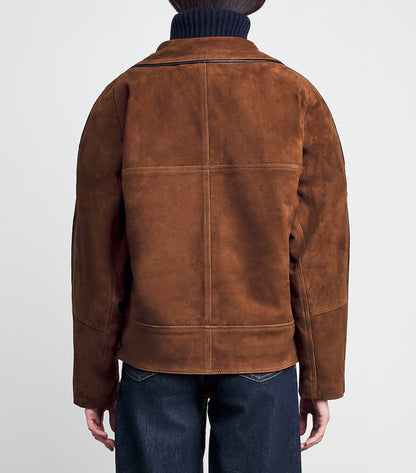 Sandro Paris Suede Oversized Jacket