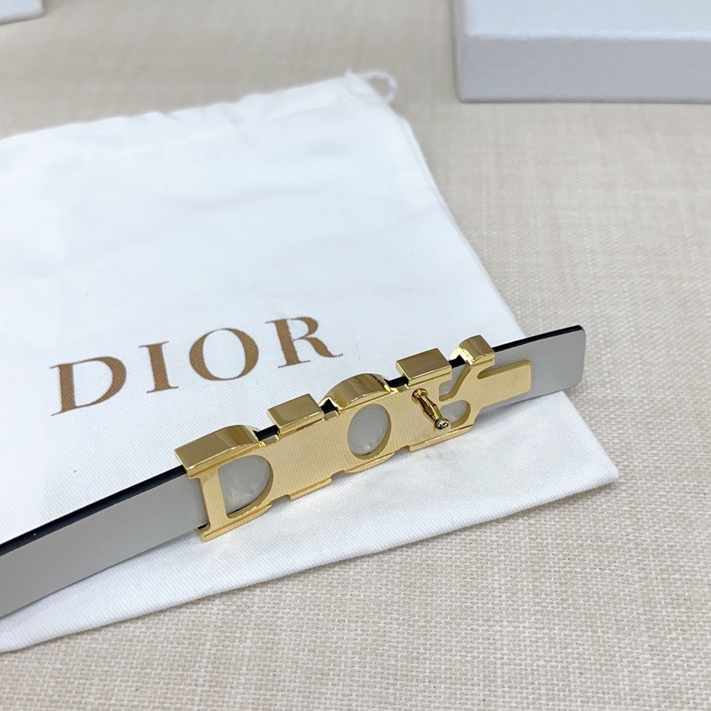 Signature DIOR logo Buckle