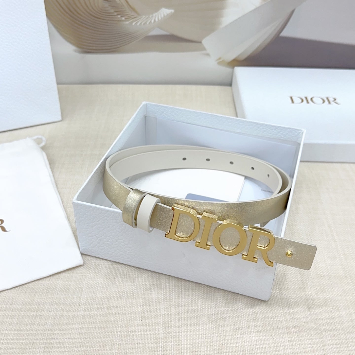 Signature DIOR logo Buckle