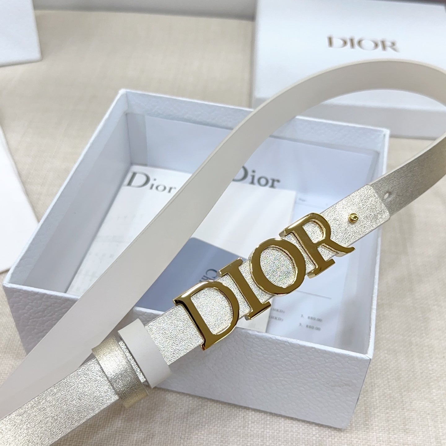 Signature DIOR logo Buckle