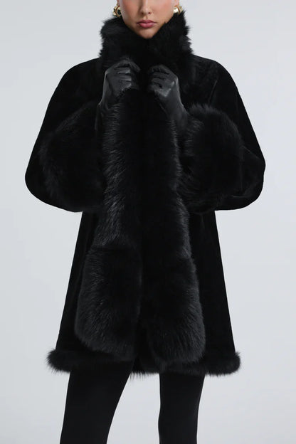 Sima Short Fur-Trimmed Coat