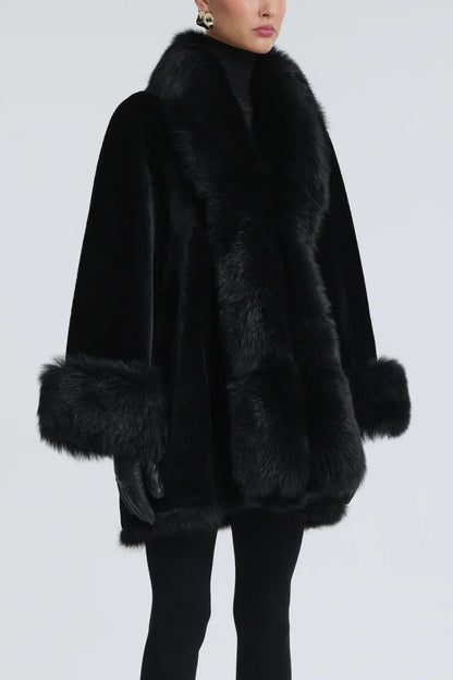 Sima Short Fur-Trimmed Coat