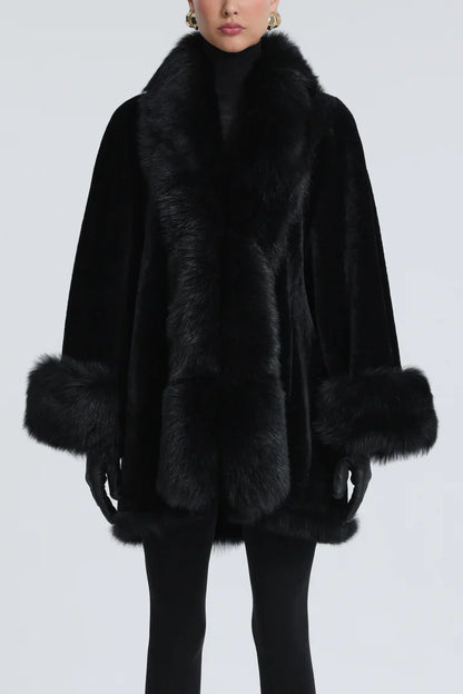 Sima Short Fur-Trimmed Coat