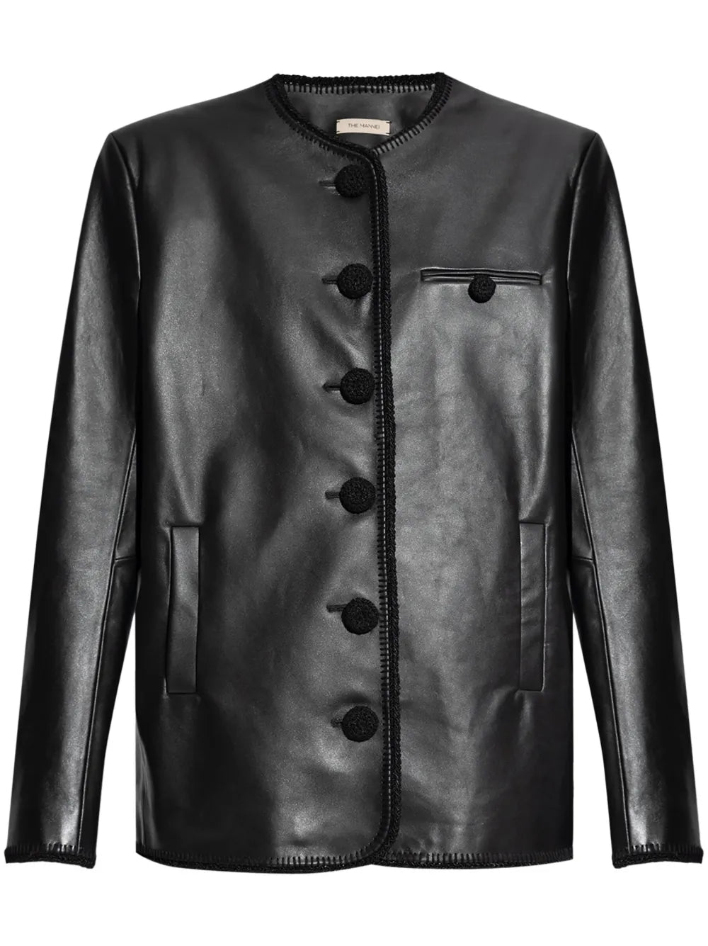 The Mannei Paris Black Leather Jacket