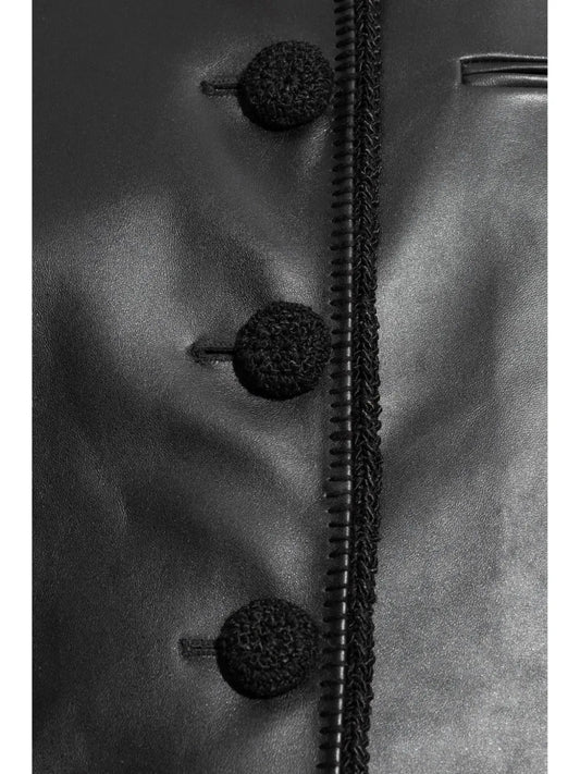 The Mannei Paris Black Leather Jacket