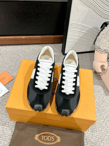 Tod's Vintage Sneakers in Leather and Technical Fabric