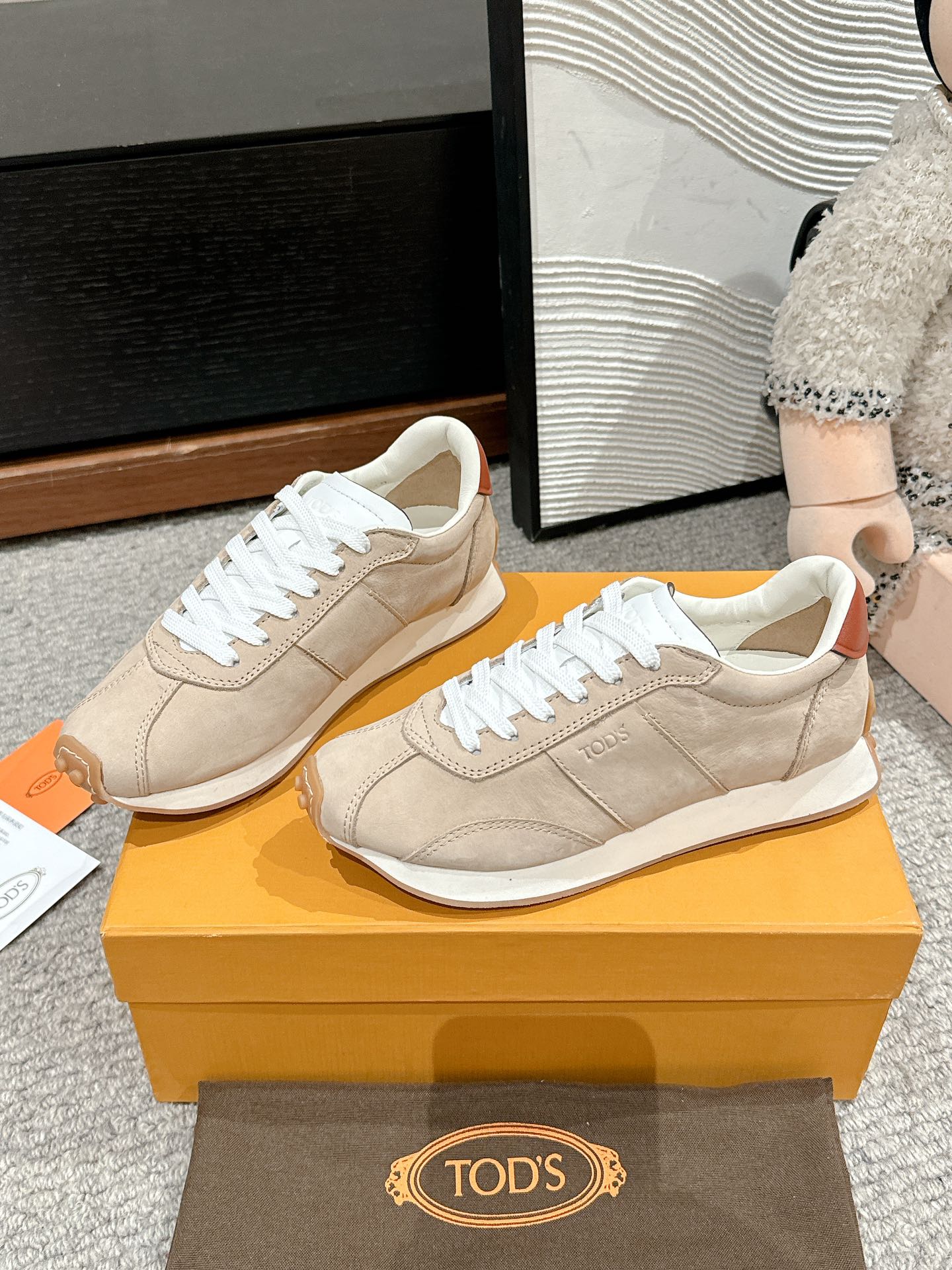 Tod's Vintage Sneakers in Leather and Technical Fabric