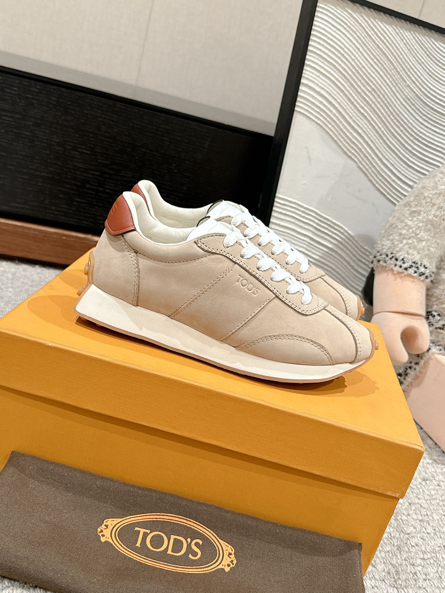 Tod's Vintage Sneakers in Leather and Technical Fabric