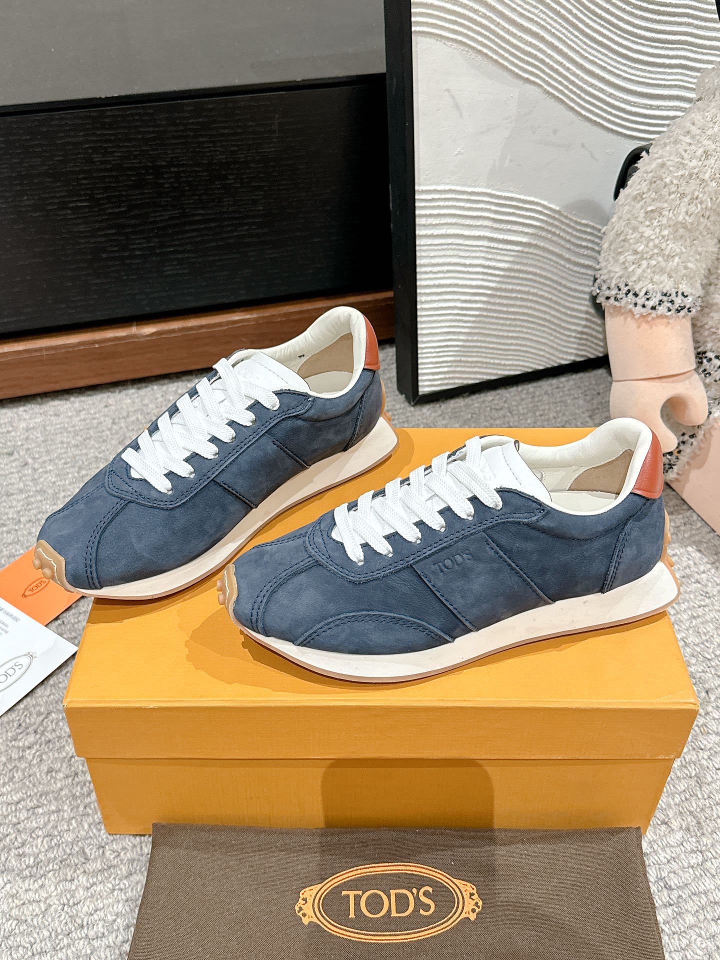 Tod's Vintage Sneakers in Leather and Technical Fabric