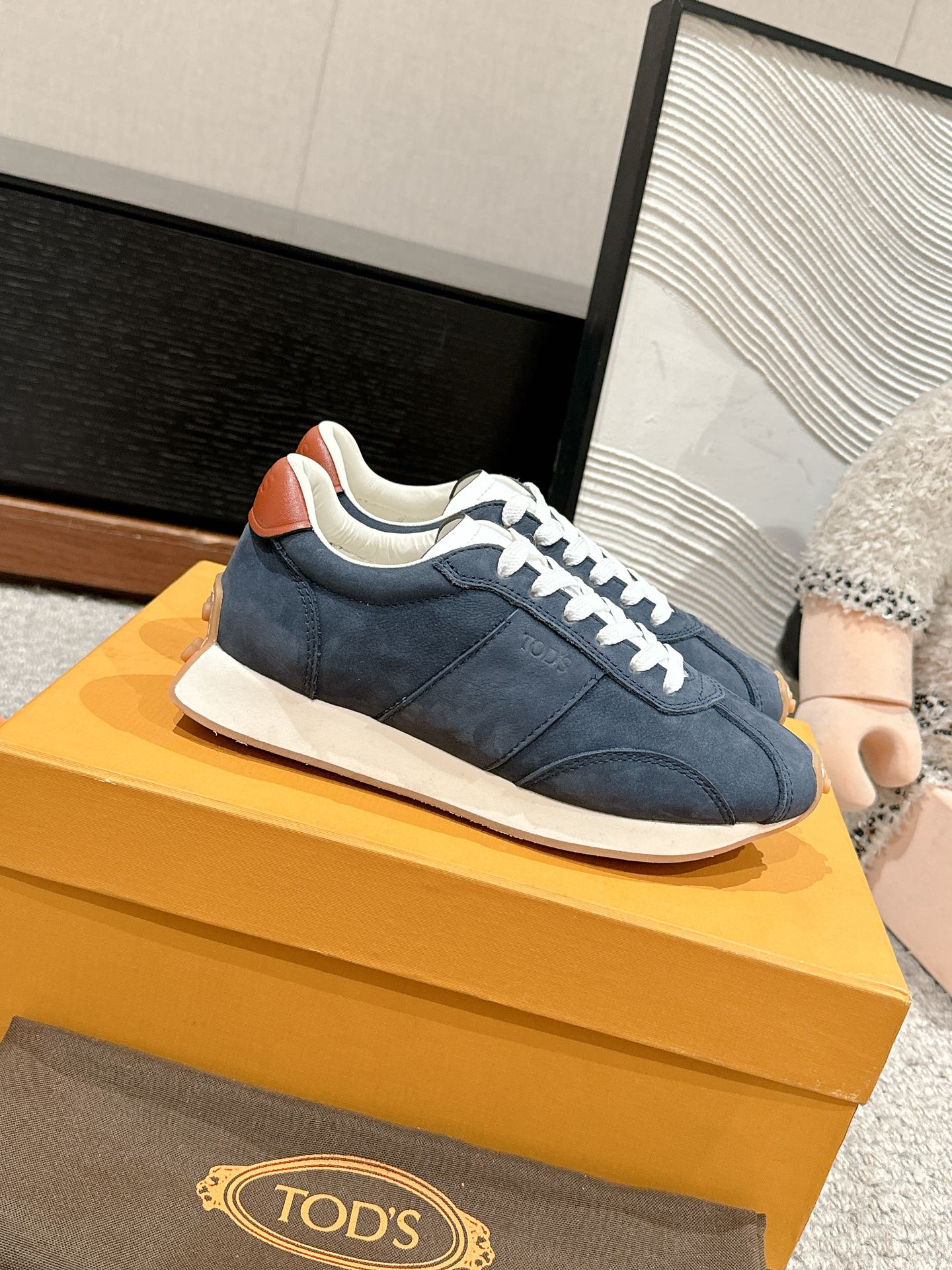 Tod's Vintage Sneakers in Leather and Technical Fabric