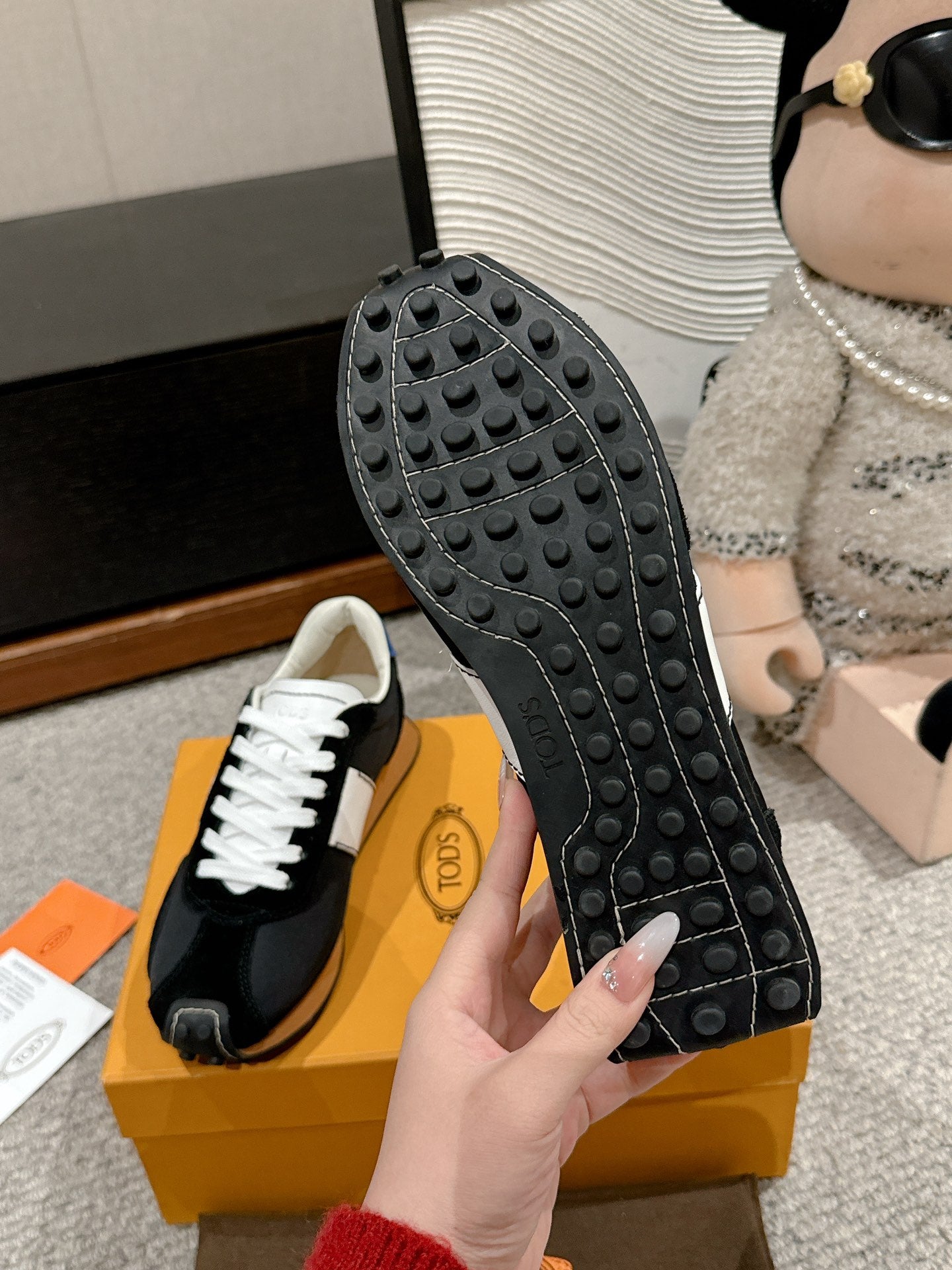 Tod's Vintage Sneakers in Leather and Technical Fabric