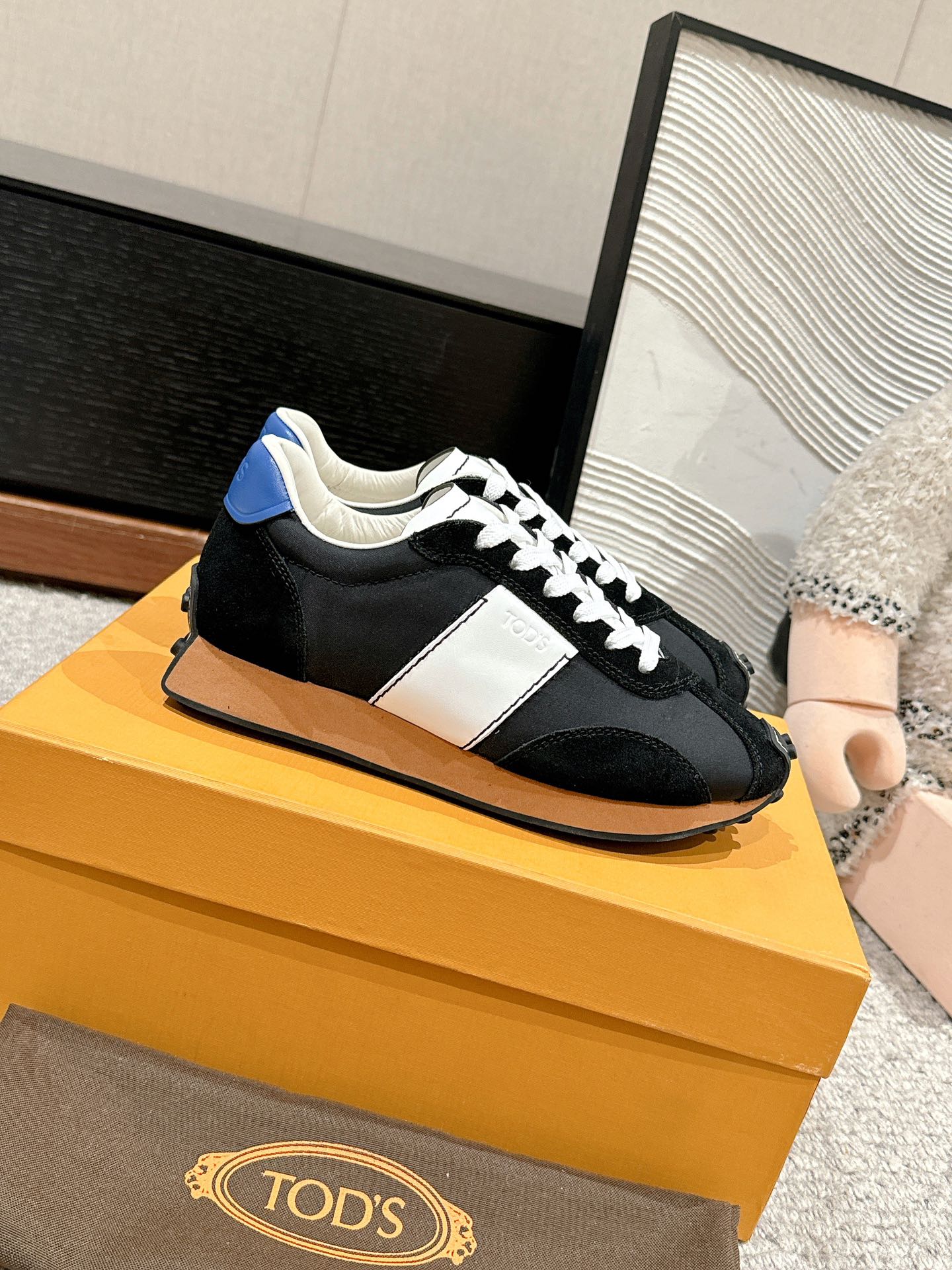 Tod's Vintage Sneakers in Leather and Technical Fabric