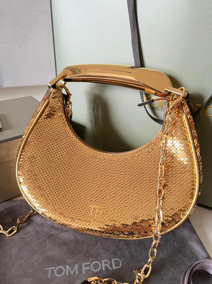 Tom Ford Bianca Mini Hobo Bag in Sequins