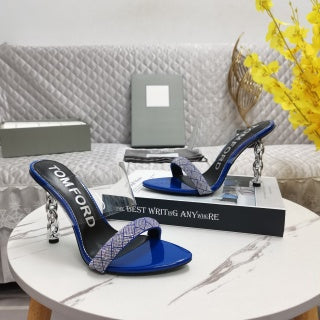 Tom Ford Crystal Front Strap Sandals