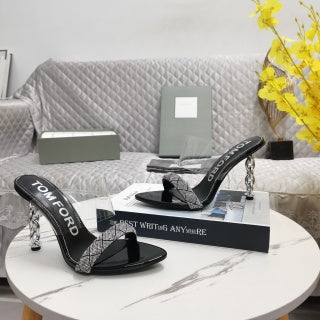 Tom Ford Crystal Front Strap Sandals