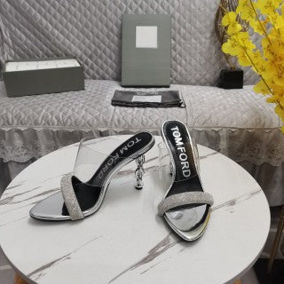 Tom Ford Crystal Front Strap Sandals