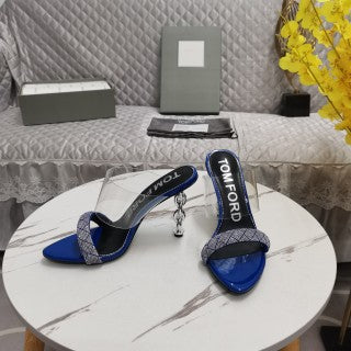 Tom Ford Crystal Front Strap Sandals