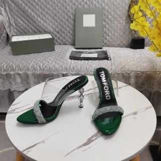 Tom Ford Crystal Front Strap Sandals