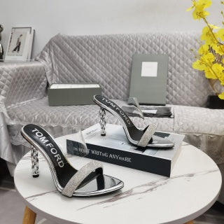 Tom Ford Crystal Front Strap Sandals