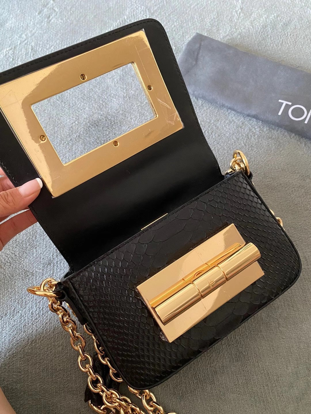Tom Ford Natalia Python Bag