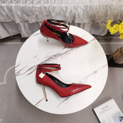 Tom Ford Padlock Leather Heels