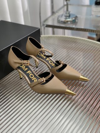 Tom Ford Leather Mary Jane Sandals