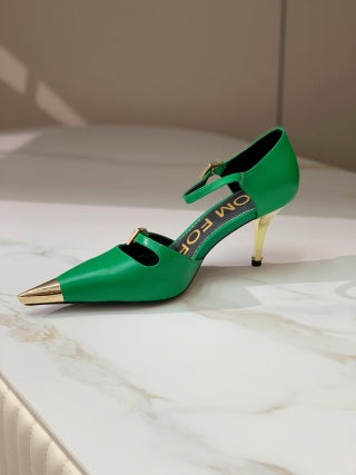 Tom Ford Padlock Pointed-Toe Sandals
