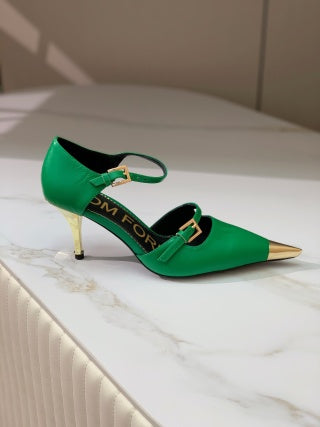 Tom Ford Padlock Pointed-Toe Sandals