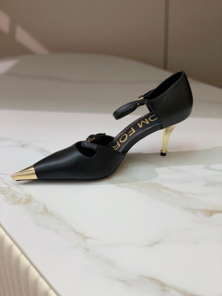 Tom Ford Padlock Pointed-Toe Sandals