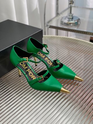 Tom Ford Padlock Pointed-Toe Sandals