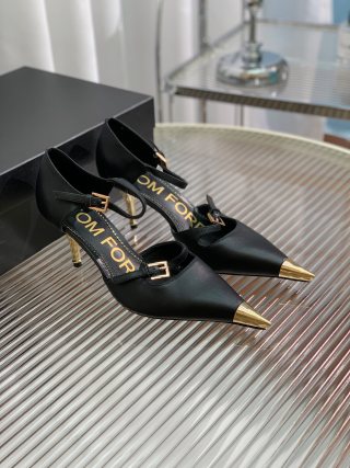 Tom Ford Padlock Pointed-Toe Sandals