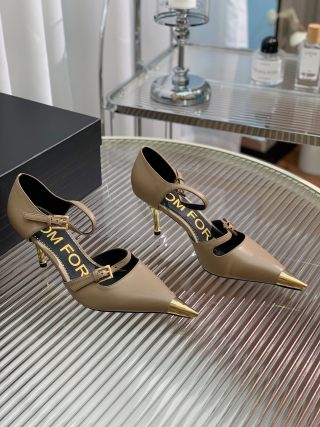 Tom Ford Padlock Pointed-Toe Sandals