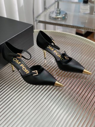 Tom Ford Padlock Pointed-Toe Sandals