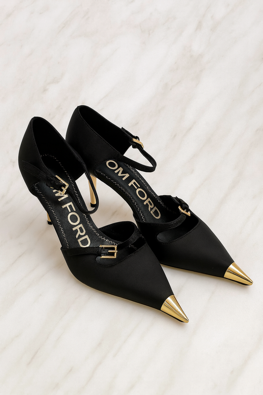 Tom Ford Padlock Pointed-Toe Sandals
