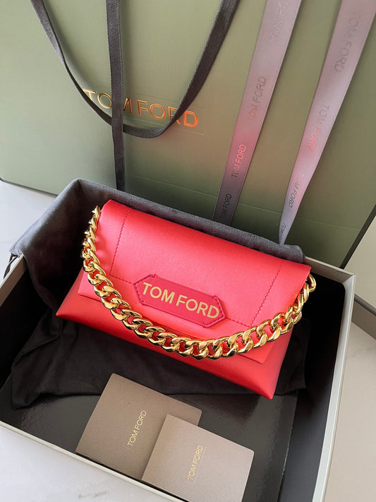 Tom Ford Satin Label Mini Chain Bag