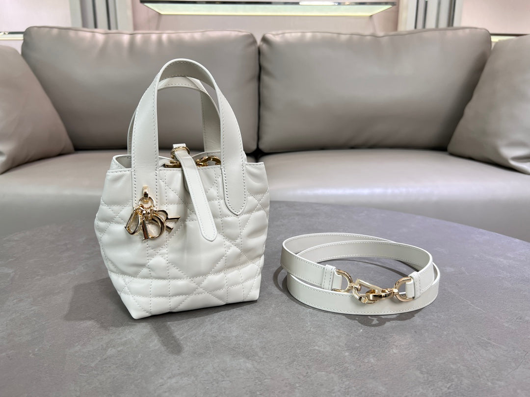 Dior Toujours Vertical Bag White