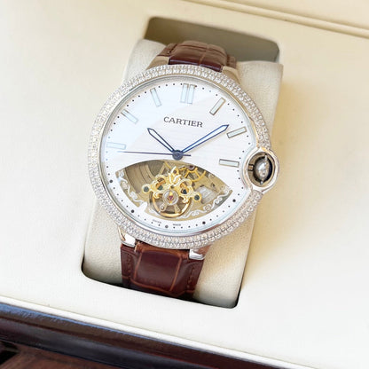 Cartier Flying Tourbillon Skeleton (Diamond Bezel)