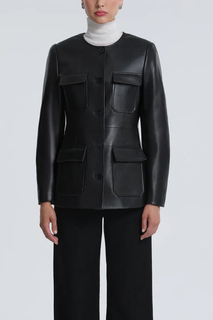 Vernes Leather Utility Jacket