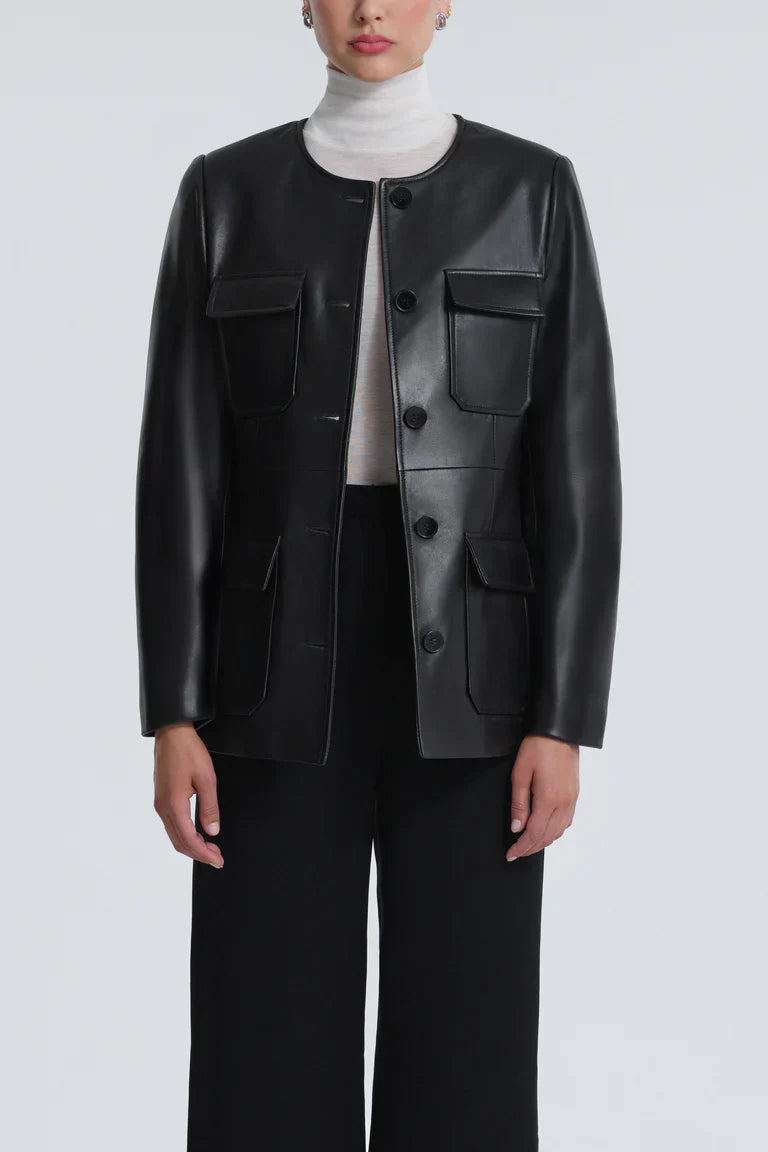 Vernes Leather Utility Jacket